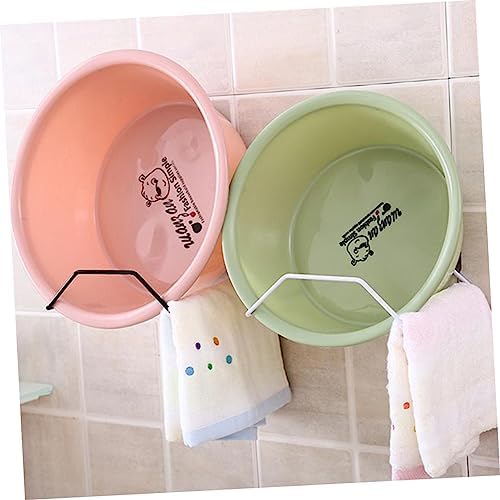 Jojofuny Strong Adhesive Bathtub Hooks for Smooth Surfaces Black