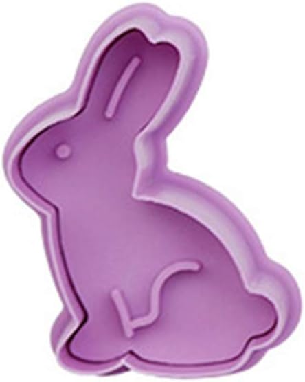 4Pcs Easter Cake Molds 3D Plastic Cookie Molds Non-Stick DIY Baking Tools