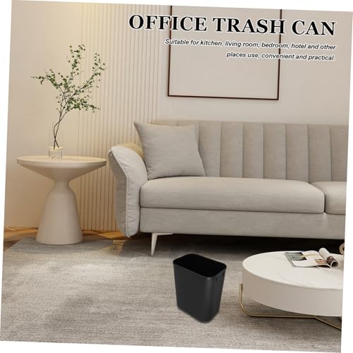 Alipis 13 Gallon Black Trash Can Bathroom Kitchen Waste Bin