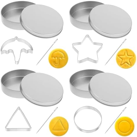 Keoshiga 12-Piece Metal Cookie Cutter Set for Baking and Candy Making
