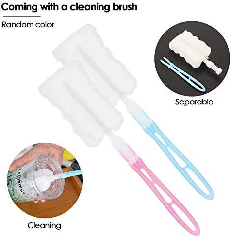 Ondiomn 300ml Clear Squeeze Bottles for Condiments and Baking