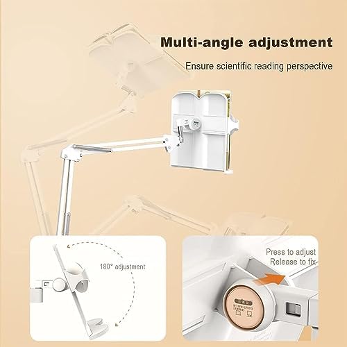 Adjustable Floor Book Stand for Reading in Bed and Sofa
