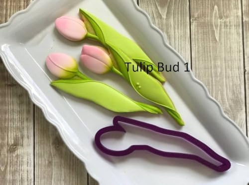 Cute Floured Canvas Tulip Bouquet Cookie Cutter