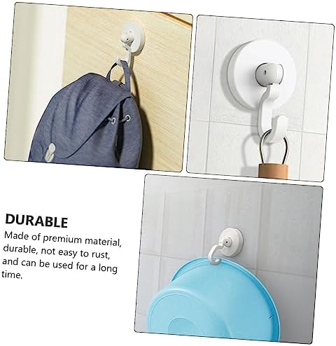 Healifty 3Pcs Self Adhesive Wall Hooks for Bathroom and Kitchen 1