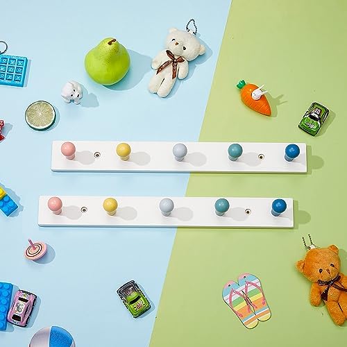 Maitys Rainbow Kids Coat Rack Wall Hooks