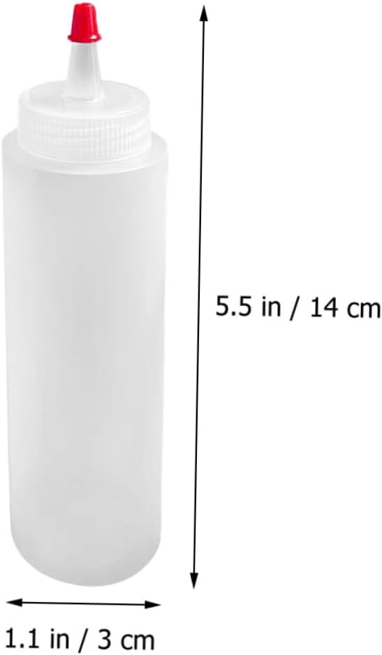 DECHOUS 15pcs Mini Condiment Squeeze Bottles 2oz