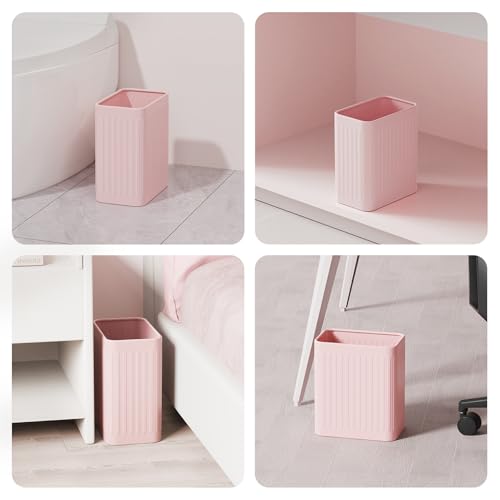 TrashAid Pink 21 Gallon Small Metal Trash Can