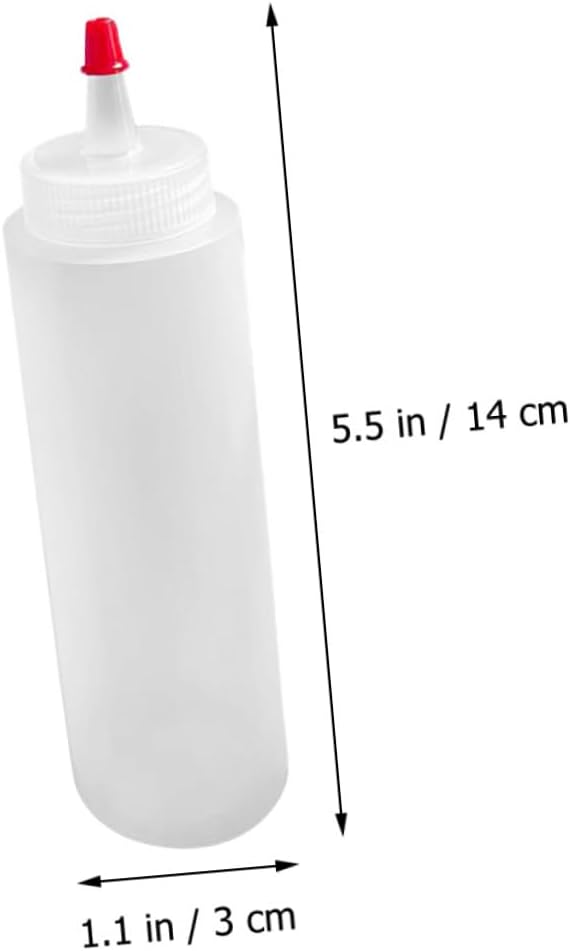 Unomor 15PCS 2oz Squeeze Bottles Condiment Dispensers