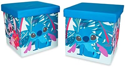 Disney Lilo Stitch Storage Bins Set of 2 with Lids