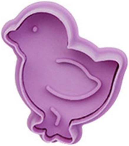 4Pcs Easter Cake Molds 3D Plastic Cookie Molds Non-Stick DIY Baking Tools