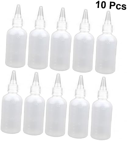 VINTORKY 20 Pcs Refillable White Condiment Squeeze Bottles