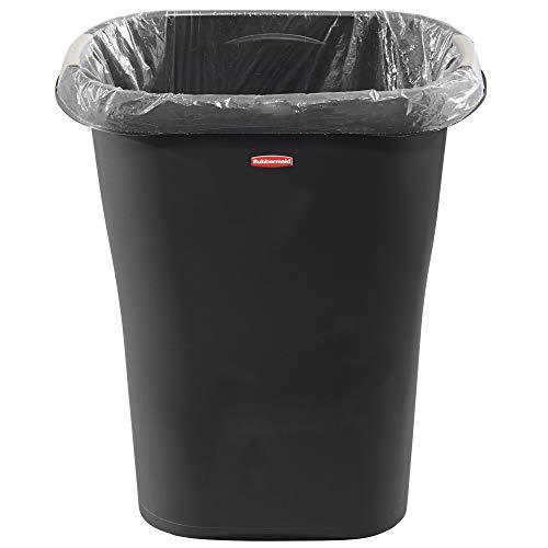 Rubbermaid Open Waste Basket 32-Court8-Gallon Black
