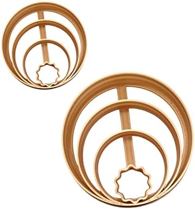 Circle Pattern Concha Cookie Cutters Set of 2 Sizes