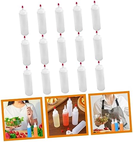 Luxshiny Mini 2oz Condiment Squeeze Bottles