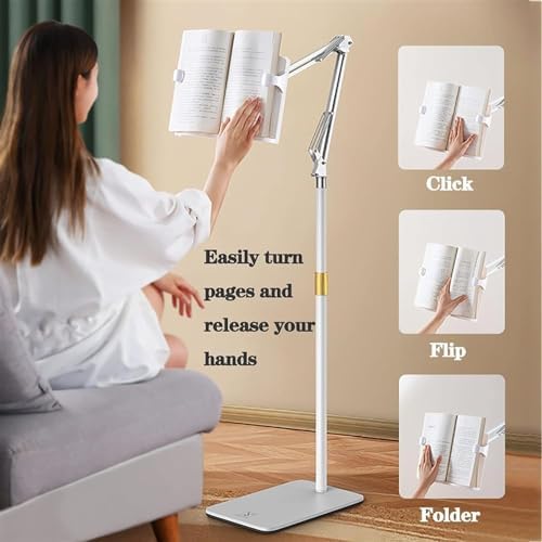 Adjustable Floor Stand for Tablets and Books