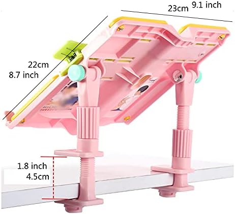 Yuidaaavzz Adjustable Book Stand for Reading and Writing