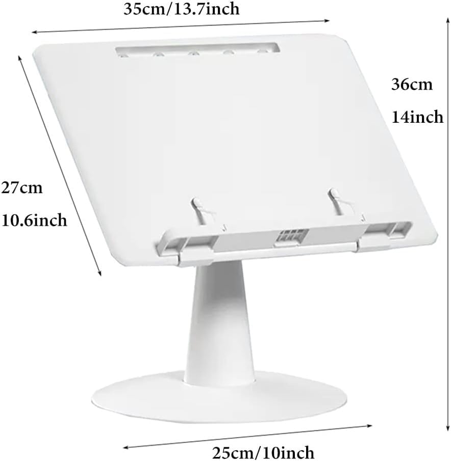 Yuidaaavzz Hands Free Book Stand with Angle Adjustment 1