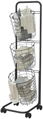 MYOYAY 3-Tier Laundry Cart on Wheels