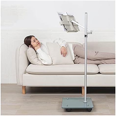 Yuidaaavzz Floor Bookstand with Lamp Foldable Reading Stand