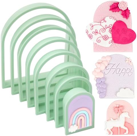 KALAIEN 8-Piece Arch Cookie Cutter Set