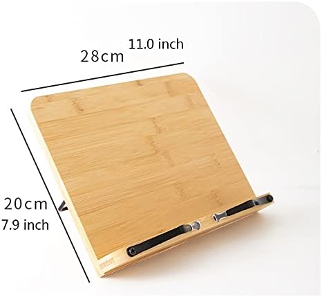 Adjustable Book Stand with Foldable Tray for Kitchen and Office 1