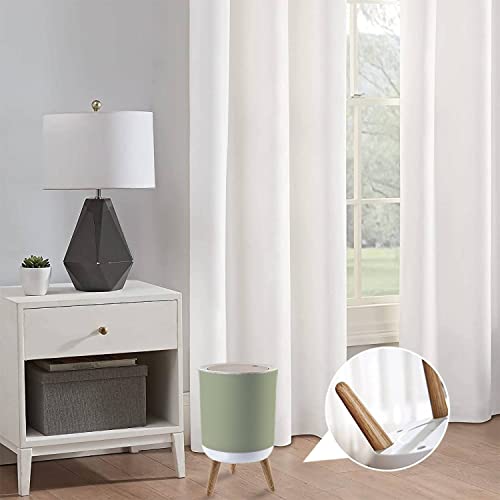 Small Trash Can with Lid for Bathroom Kitchen Office