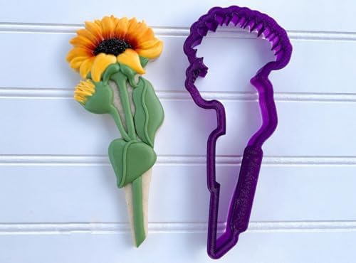 Cute Cookie Cutters with Sunflower Bouquet Design