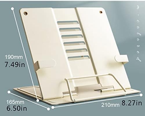 Yuidaaavzz Adjustable Cookbook Stand 1