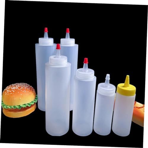 Unomor 15PCS 2oz Squeeze Bottles Condiment Dispensers