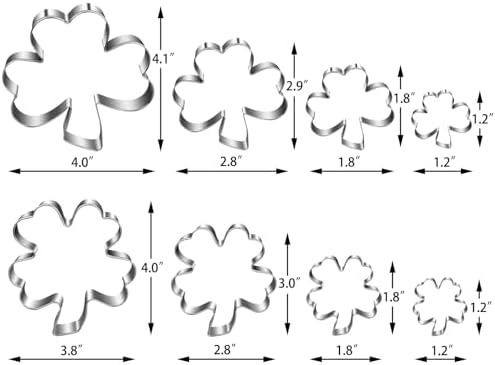 YXCLIFE 8PCS St Patricks Day Cookie Cutters Set