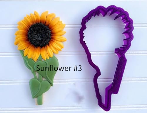 Cute Cookie Cutters with Sunflower Bouquet Design