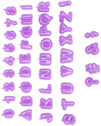 Alvinlite 40-Pcs Fondant Letter Number Cutter Set