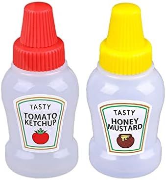 TopHomer Mini Condiment Squeeze Bottles Set