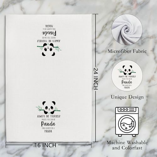 Mancheng-zi Panda Kitchen Towel 16x24 Inches