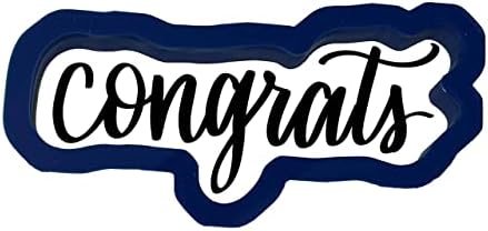 Bundle of Fun Congrats Word Outline Cookie Cutter 5 Inch 1