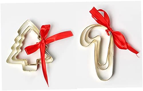 KICHOUSE 3pcs Stainless Steel Cookie Cutters Christmas Set
