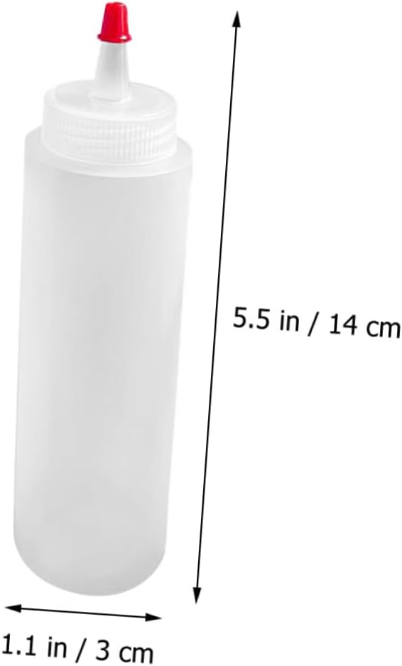 PRETYZOOM 2oz Mini Condiment Squeeze Bottles Set for Kitchen
