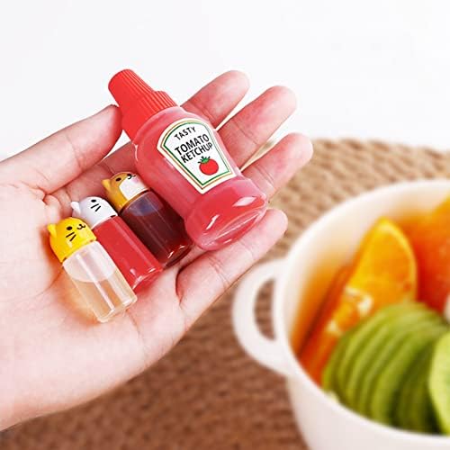 TopHomer Mini Condiment Squeeze Bottles Set