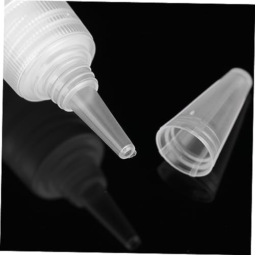 VINTORKY 20 Pcs Refillable White Condiment Squeeze Bottles