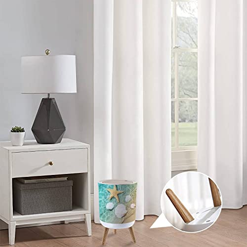 Cute Decorative Trash Can with Lid for Home Office