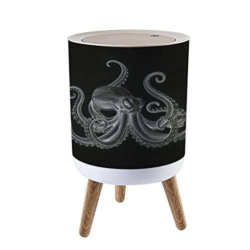 NBWEE Marine Animal Theme Trash Can with Lid 18 Gallon 1