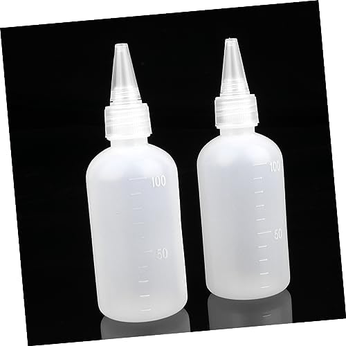 CANIGHT 2 Sets Lightweight 100ml Squeeze Bottles with Leakproof Design and Funnel