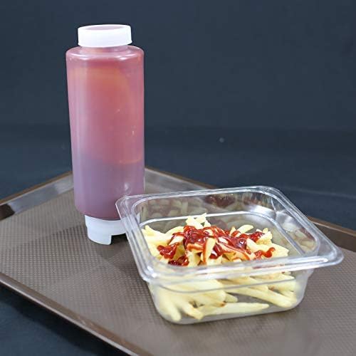 Jiwins 4PCS 12oz Food-Grade Condiment Squeeze Bottles