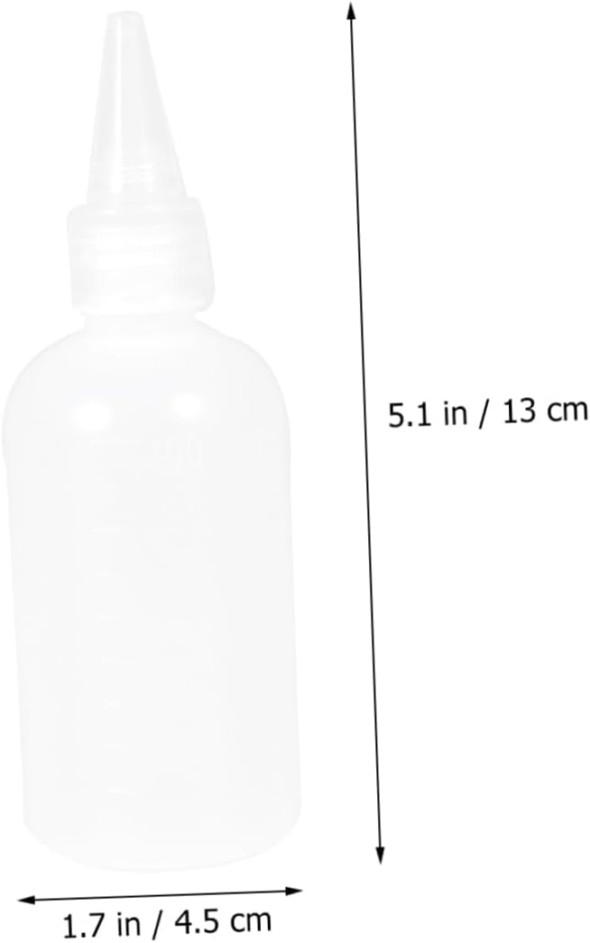 VINTORKY 20 Pcs Refillable White Condiment Squeeze Bottles