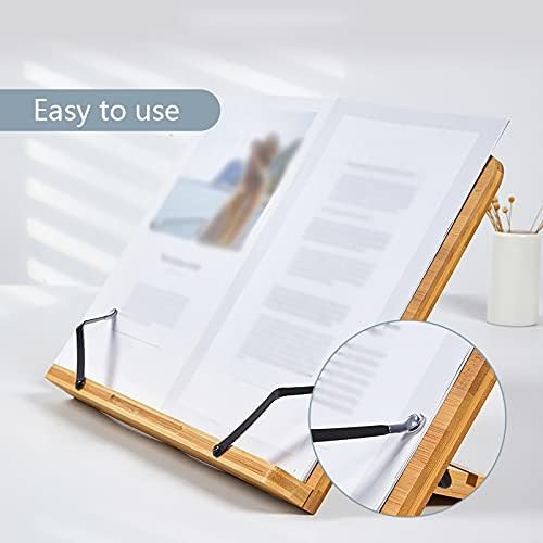 Yuidaaavzz Foldable Book Stand with Adjustable Angles