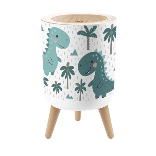 Small Dinosaur Trash Can with Lid 18 Gallon Dog Proof