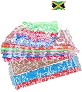 6 Piece Multi-Color Cotton Dish Towel Set