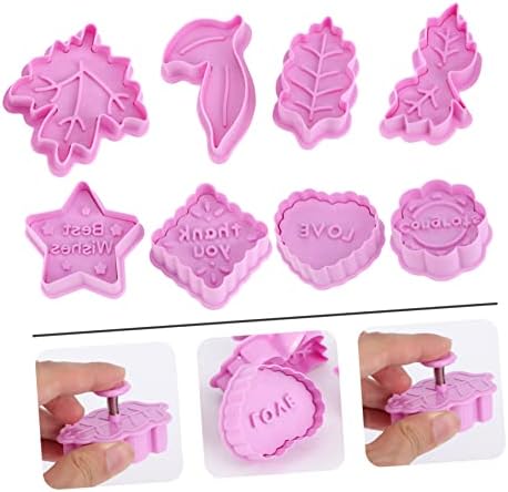 Hemoton 2 Set Leaf Cookie Molds Baking Kit