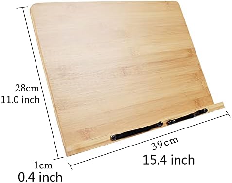 Yuidaaavzz Large Book Stand with Adjustable Height