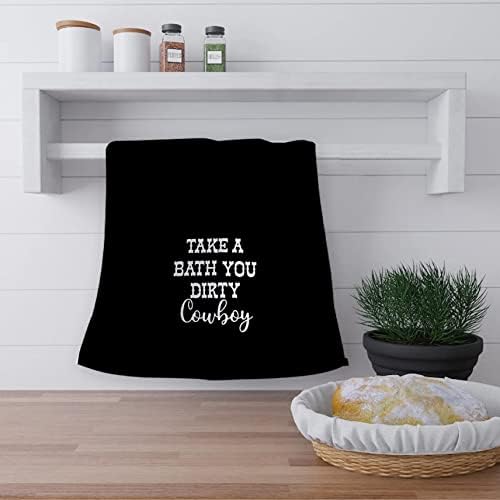 OHSUL Take A Bath You Dirty Cowboy Bath Towel Set of 2